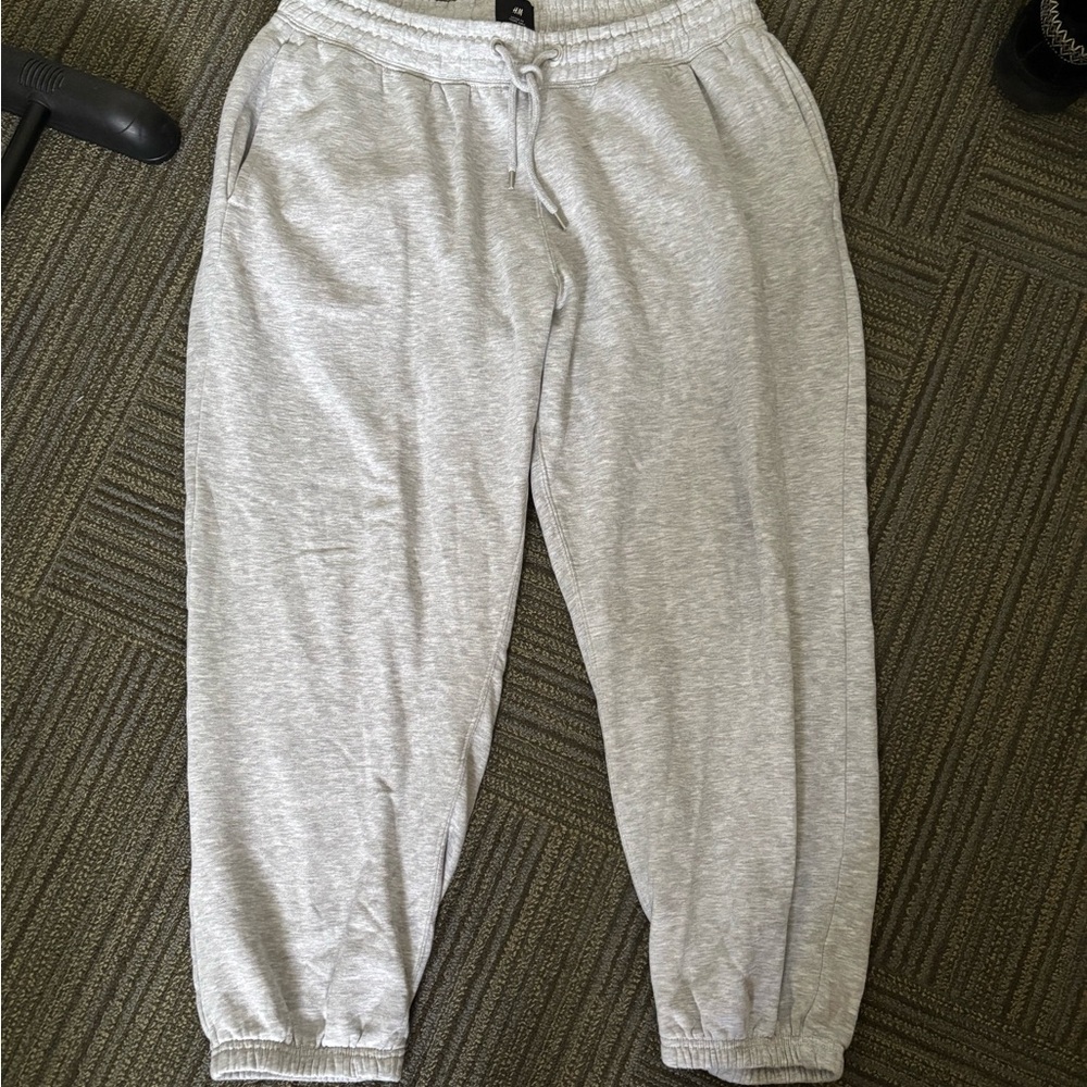 H&M Light Gray Loose Fit Joggers